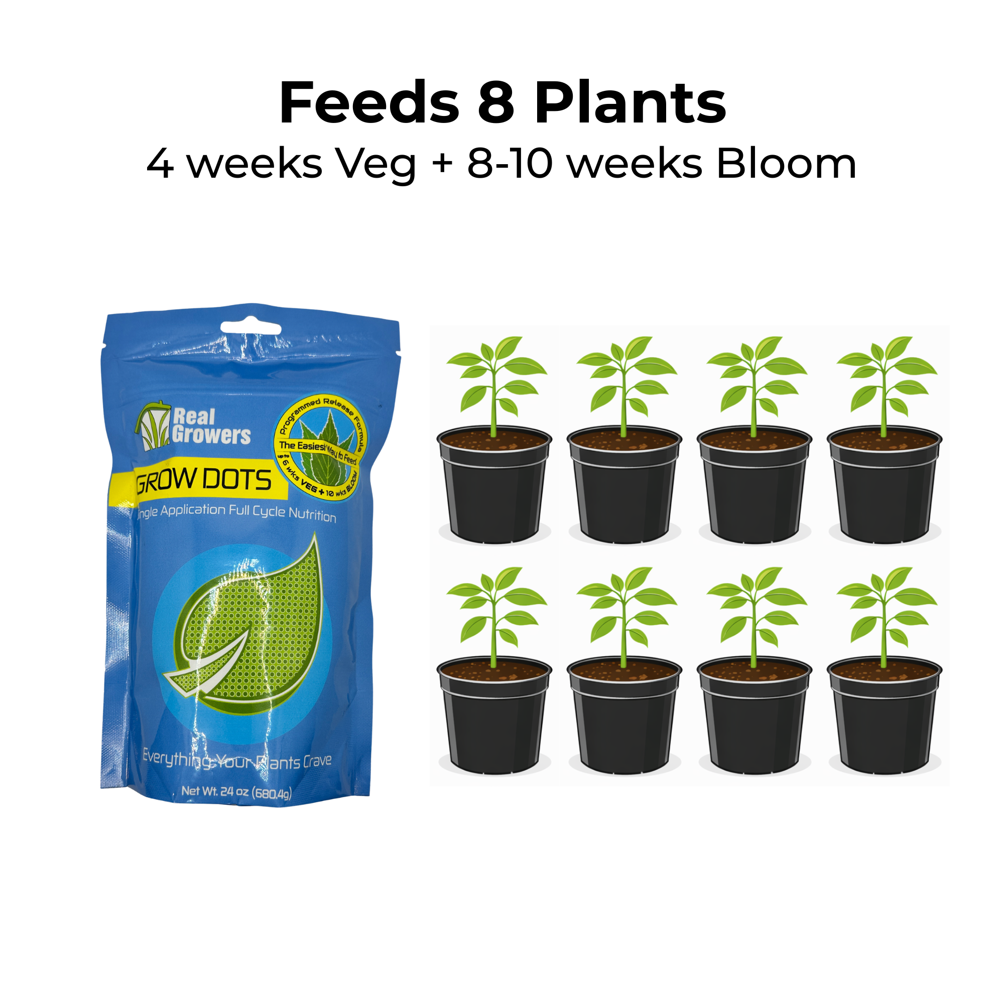 Grow Dots Classic Formula Programmed Release Plant Fertilizer - Real  Growers Inc